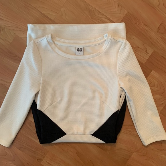 Vero Moda White and Black dress. Size 34 - Picture 3 of 6